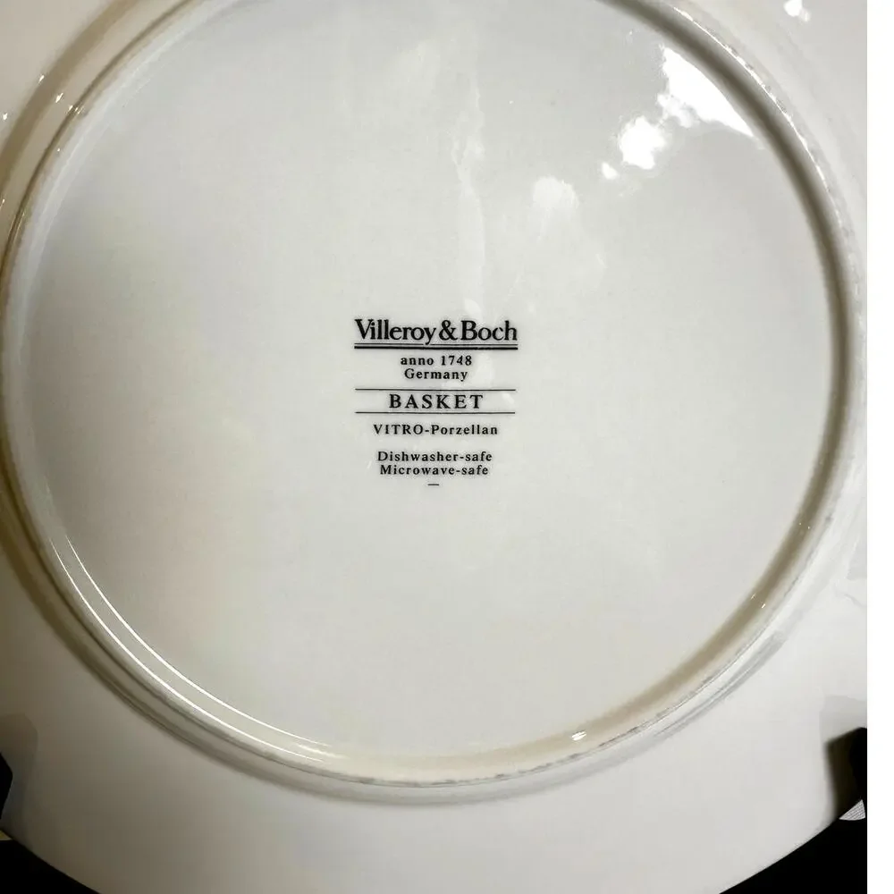 Villeroy & Boch 'Basket' anno 1748 Germany Vitro Porzellan 10.5
